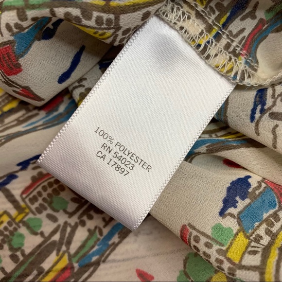 Banana Republic Seascape Print Tank Size Medium - Picture 7 of 7